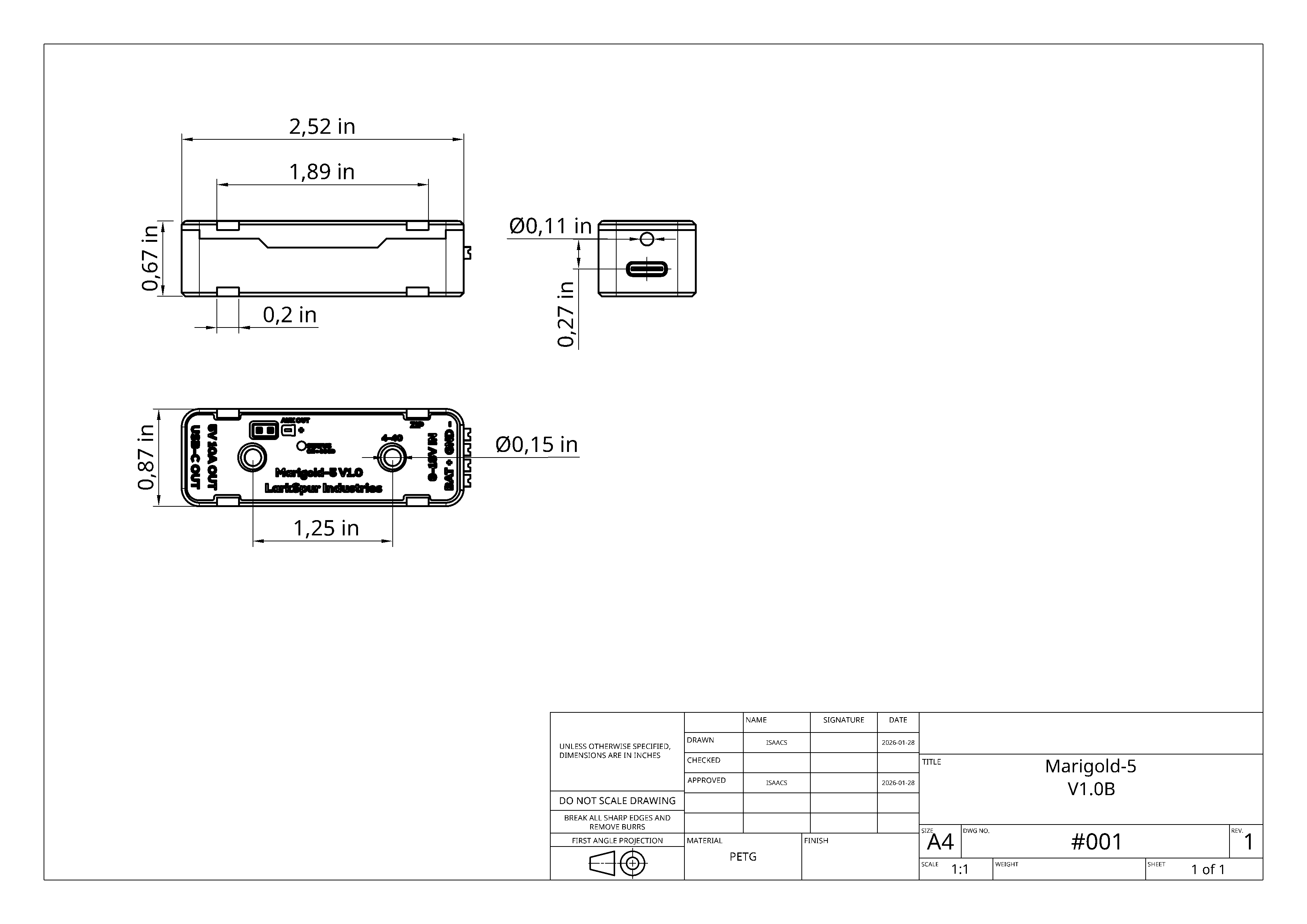 Marigold-5 Case Drawing